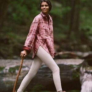 Anthropologie Button Up Hudson Plaid Shirt Jacket Shacket